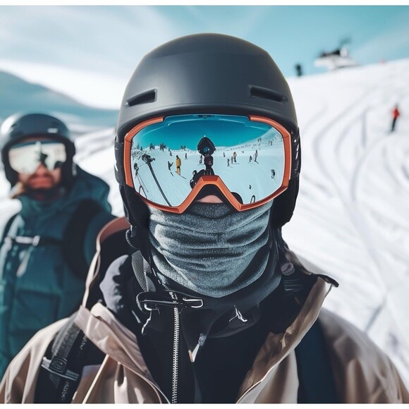 Snow Sport Helmet NWT Adult Large (23-24.8 in.) 60-63 cm Matte Navy Blue Gray main image 15